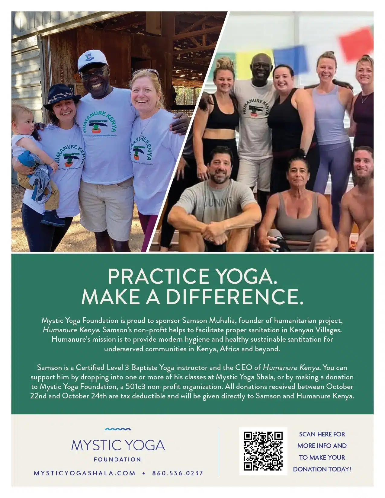 Practice with Samson – Make a Difference! | Power Vinyasa Yoga Class in Mystic CT
