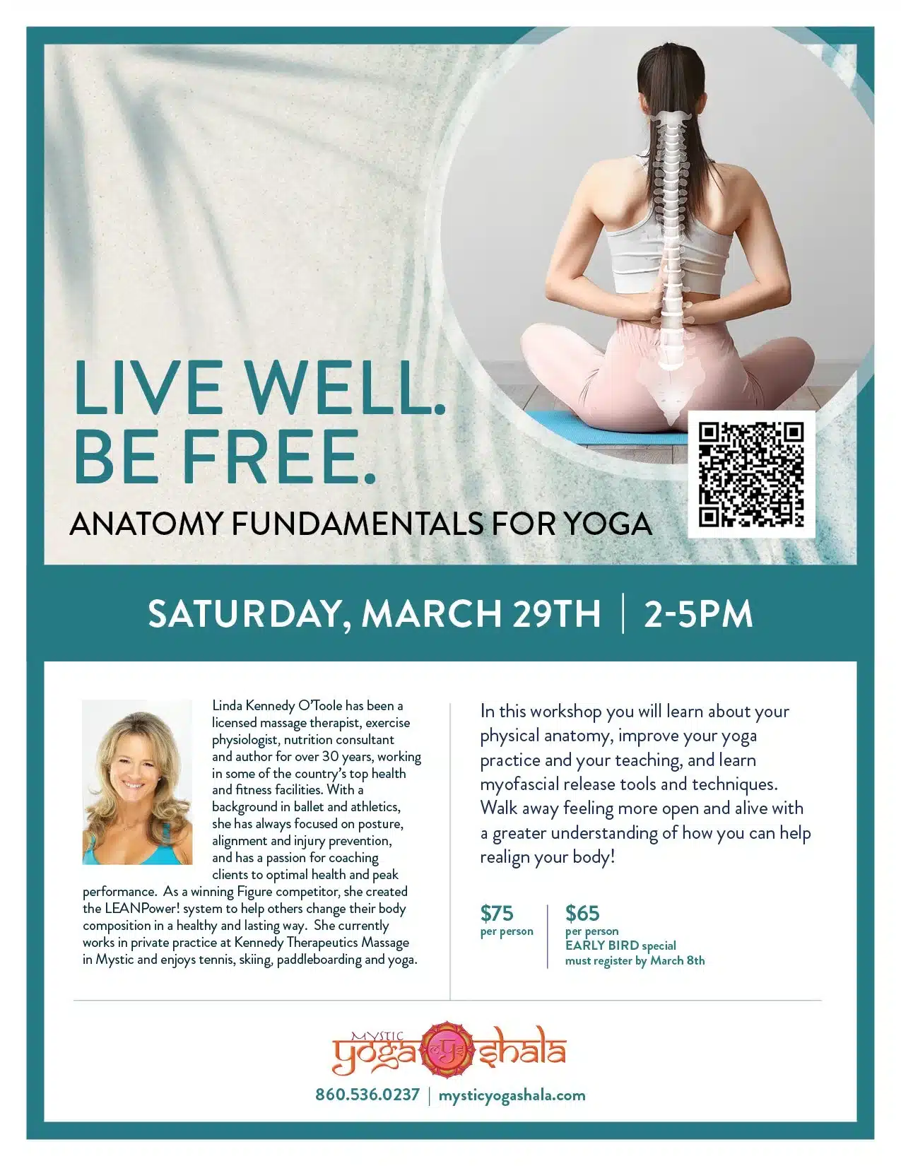 Anatomy Workshop March 29th | Power Vinyasa Yoga Class in Mystic CT