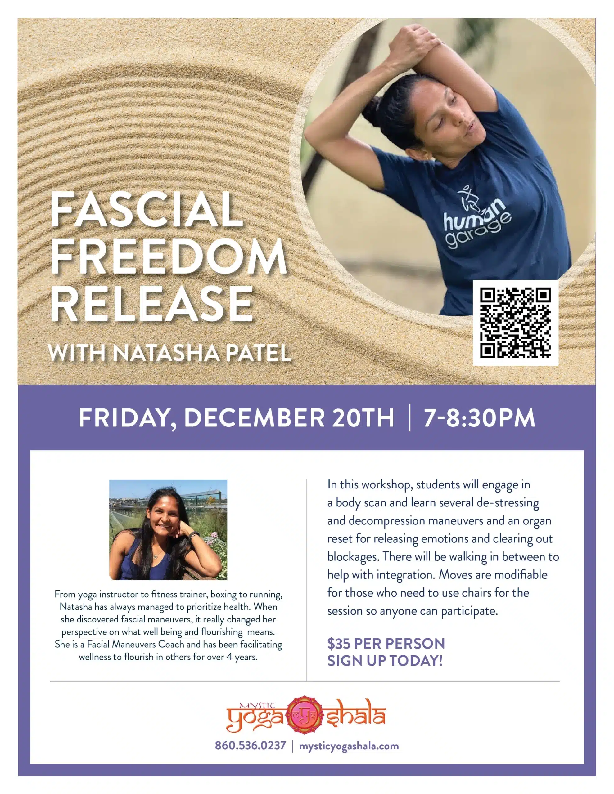 Fascial Freedom Release | Power Vinyasa Yoga Class in Mystic CT