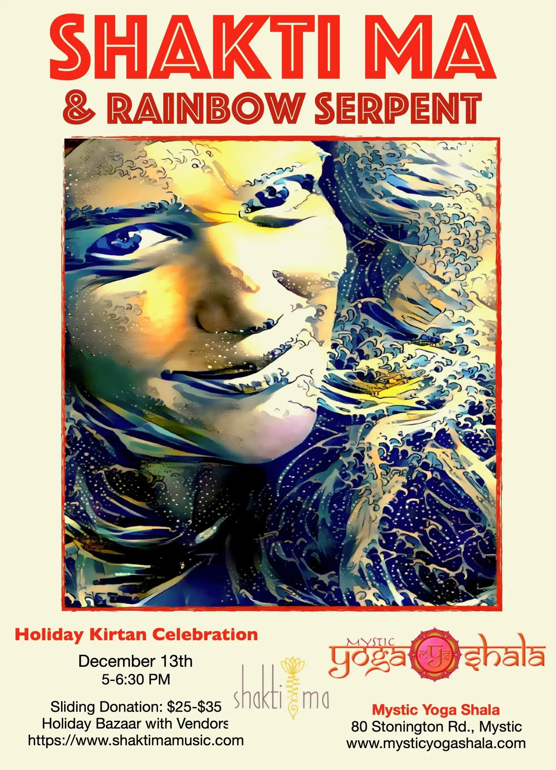 Kirtan with Shakti Ma and Rainbow Serpent | Power Vinyasa Yoga Class in Mystic CT