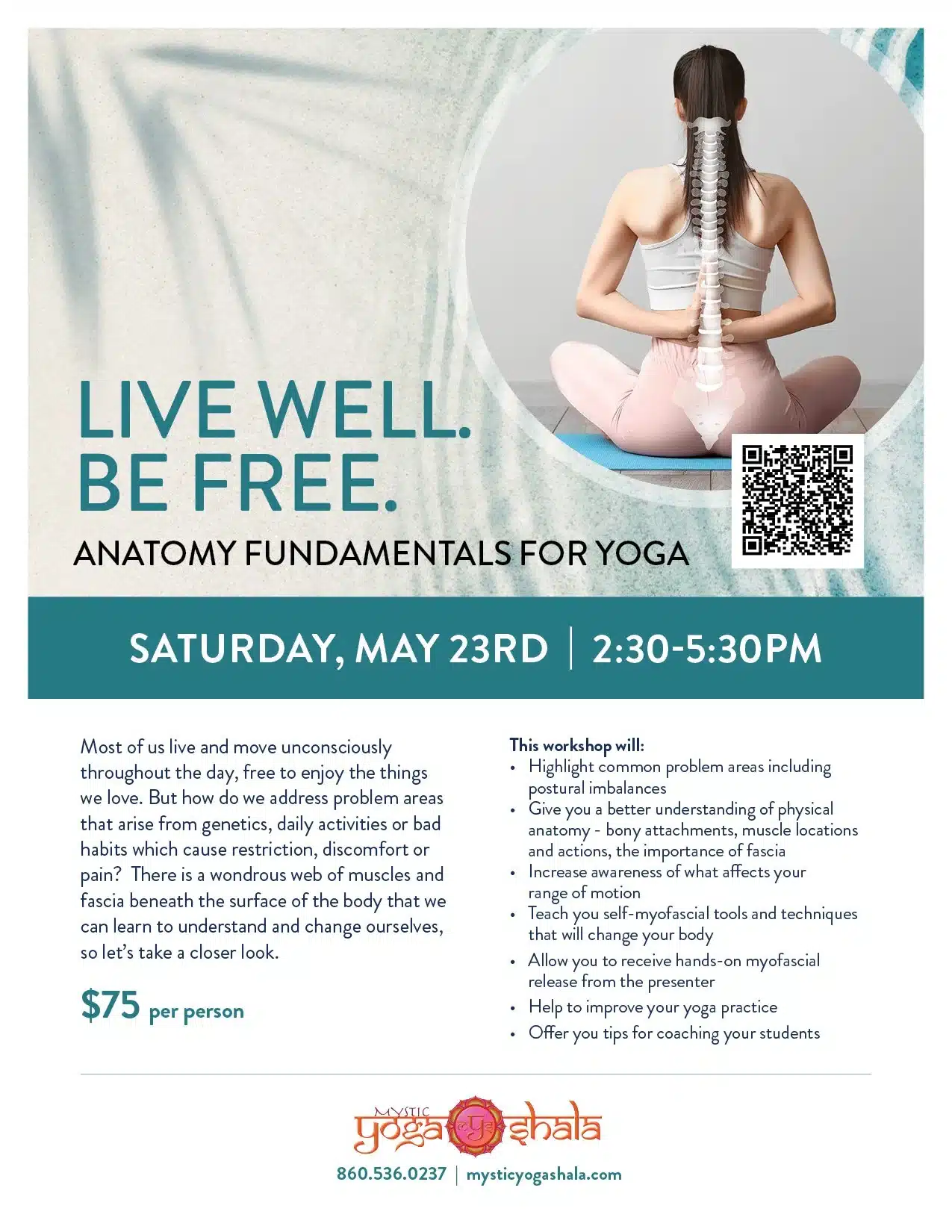 Anatomy workshop | Power Vinyasa Yoga Class in Mystic CT